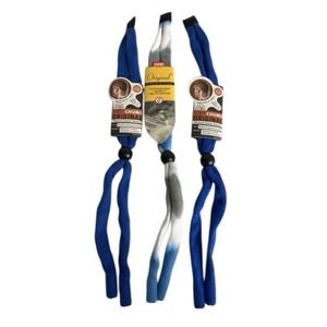 Chums Original Eyeglasses Retainer Three Pack 2 Blue 1 Tie-Dye.0828 New